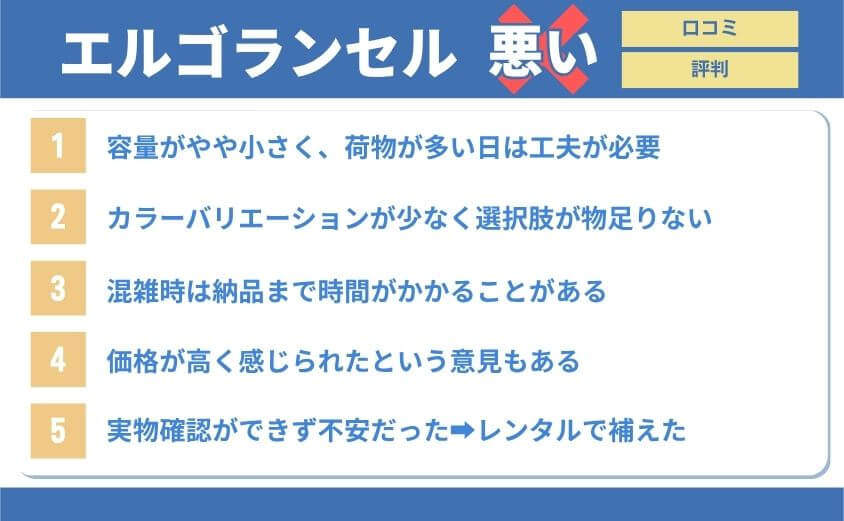 エルゴランセルの悪い口コミ