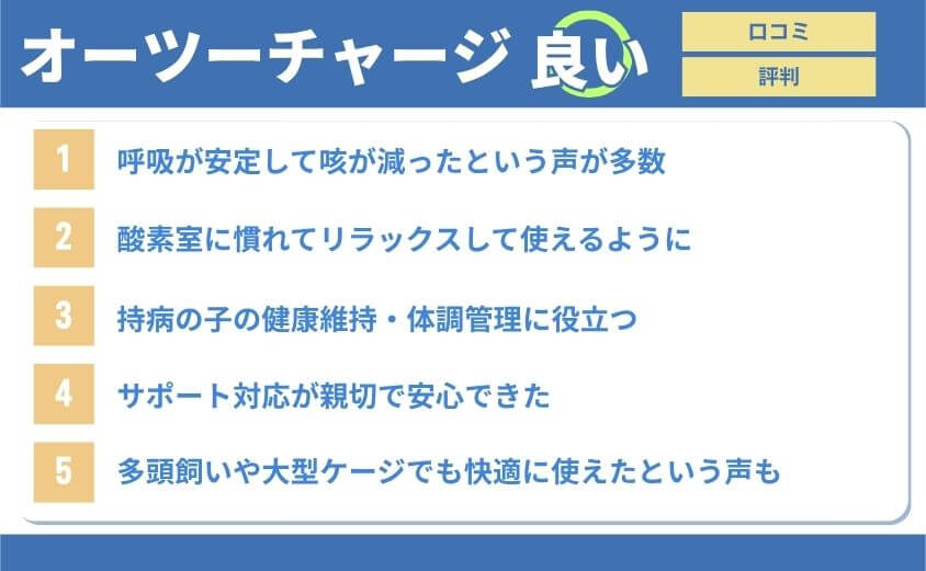 オーツーチャージ良い口コミ